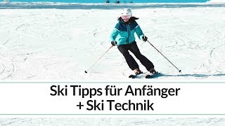 Skitechnik und Skifahren Tipps für Anfänger  Carving  Ski Position  Klara Fuchs [upl. by Aifas]