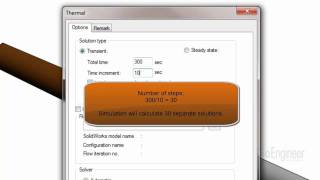 SolidWorks Simulation  Thermal Transient Setup [upl. by Nyrahs822]