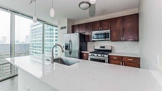 Tour a luxury Streeterville 3bedroom at the Atwater apartment tower [upl. by Aklog]