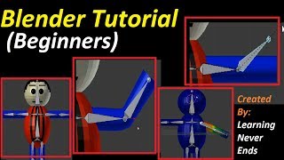 Blender Tutorial 5 Bones amp Rigging For Beginners in Hindi  Learning Never Ends [upl. by Ydneh]