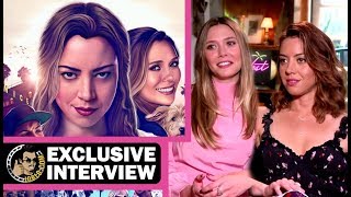 Elizabeth Olsen amp Aubrey Plaza Interview  INGRID GOES WEST 2017 JoBlocom [upl. by Airetahs464]