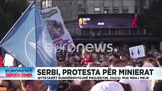 Serbi protesta për minierat [upl. by Flita]