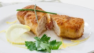 How to Make Chicken Cordon Bleu Recipe  Stuffed Chicken Breast [upl. by Watts]