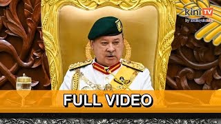 Full Video Sultan Ibrahims inaugural royal address at Parliament opening [upl. by Zendah173]