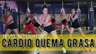 CARDIO QUEMA GRASA  NIVEL INTERMEDIO  CARDIO DANCE FITNESS [upl. by Aivila725]