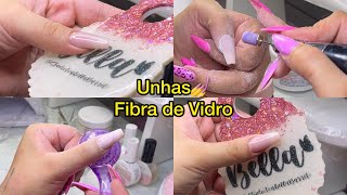 COMO FAÇO ALONGAMENTO DE UNHAS DE FIBRA DE VIDRO TUTORIAL COMPLETO PASSO A PASSO [upl. by Kelam]