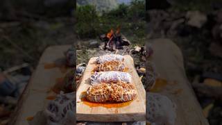 Grilled pork kidney is extremely delicious and eyecatching❤️😋 outdoorcooking viralvideo shorts [upl. by Adnorahc]