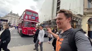 Vlog Walking in Central London  From Leicester Square to Piccadilly Circus July 2024 [upl. by Enicar]