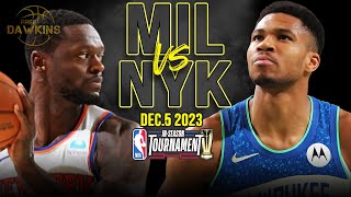 Milwaukee Bucks vs New York Knicks Full Game Highlights  December 5 2023  FreeDawkins [upl. by Uriia]