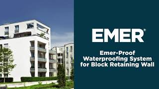 EmerProof Waterproofing System for Block Retaining Wall [upl. by De Witt]