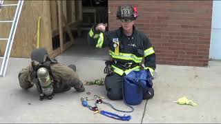 Firefighter Rescue Using a FEPS FF Extraction Pulley System [upl. by Yenobe]