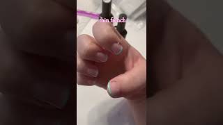 do my nails with me🩷⭐️ nails frenchtips [upl. by Ydaf]