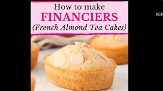 Super simple Financiers RecipeFrench Almond cake [upl. by Yaf]