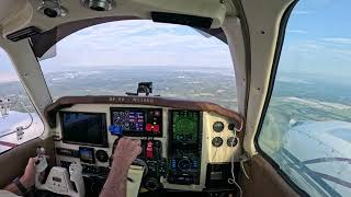 GSO8A7  Twin Lakes  Short field landing  BE58 Short version 5K [upl. by Esilanna232]