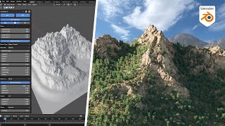 How To Create Terrain and Landscapes in Blender [upl. by Ateval358]