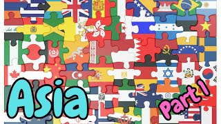 Flags of the World Part 1 Discover the Flags of Asian Countries [upl. by Saitam75]