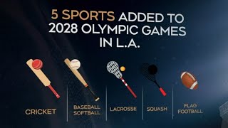 Here are the sports being added to 2028 Summer Olympic games [upl. by Arodnahs]