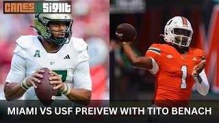 Miami Hurricanes vs USF Official Preview with Tito Benach [upl. by Schertz]