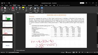 CORPORATE FINANCE  MERGERS AND ACQUISITION Valuing target firm [upl. by Oaks]