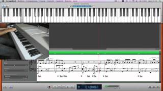 Noemi e Fiorella Mannoia  Lamore si odia piano cover  notation view [upl. by Hnil]