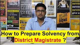 How to Prepare Solvency Certificate from District Magistrate  Solvency Certificate from magistrate [upl. by Erdna]