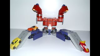 Action for Robosen Optimus Battle Station Mode [upl. by Silber420]