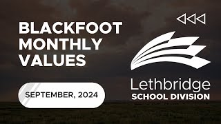 Blackfoot Monthly Values September [upl. by Eednyl]