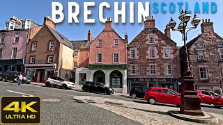 Brechin Scotland walking Tour 4K September 2023 [upl. by Airitac]