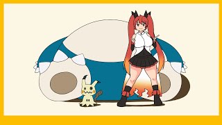 POKÉDANCE踊ってみた！ミミッキュカビゴンも来てくれたよ！【大文字ひのこ／バ美肉VTuber】 [upl. by Vil229]