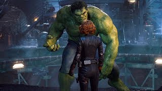 Hulk and Black Widow Kiss Scene  Avengers Age of Ultron 2015 Movie Clip HD [upl. by Anipsed]