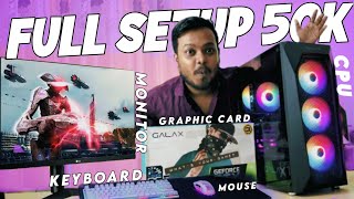 50k Full Setup Pc build  Pc build under 50000 with Monitor  FREE Gifts🔥🔥 Loophole Tech [upl. by Reba]