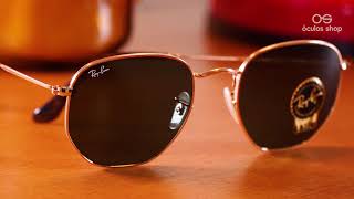 Ray Ban Hexagonal RB3548  Unboxing [upl. by Inman]