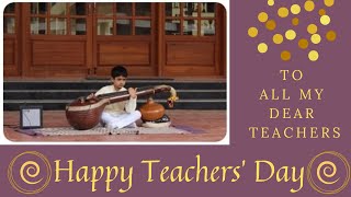 Teachers Day Song on Veena  Keshav  Shubashaya Shubashaya [upl. by Kurland]