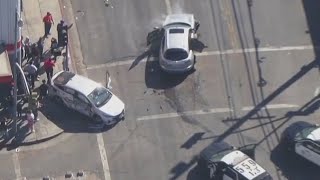 Police chase ends in violent crash in PicoUnion [upl. by Saberio822]