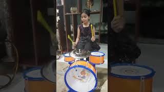 Aneeba playing drum [upl. by Nyad]