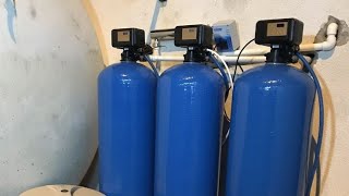 Softener unit size 10×54 vessel 10 Marla house 🏠 filter no scale Water filter [upl. by Eiuol]