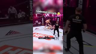 Celebrated too early 😬 via HFC MMA [upl. by Assina953]