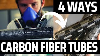 How To Make Carbon Fiber Tubes  4 different techniques Tutorial [upl. by Htebazila313]