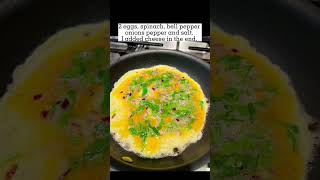 Omelette with veggies glucose levels health cgm viral omelette diabetic glucosemonitoring [upl. by Sokram]