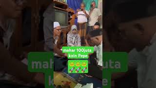 Koin Pepe koin Crypto Bitcoin jadi Mahar Kawin pepecoin crypto bitcoin  masbrotegal InfoCrypto [upl. by Jaunita206]