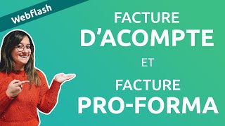 Facture dacompte et proforma [upl. by Yedorb]