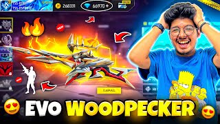 Free Fire New Evo WoodPecker😍 Level 1 To Max In 20000 Diamonds💎 Garena Free Fire [upl. by Roma247]