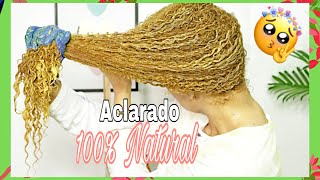 🌿 Cómo ACLARO MI CABELLO Naturalmente con CÚRCUMA🌿 TINTE NATURAL RUBIO  YULIE CABEL [upl. by Znarf]