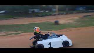 Go Cart Practice Session video 1 before racing begins August 10 2024 Hanceville Alabama [upl. by Ahsuat]