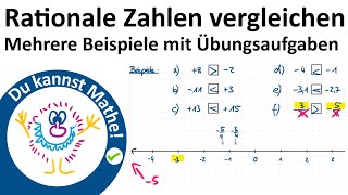 Rationale Zahlen vergleichen [upl. by Nitsa]