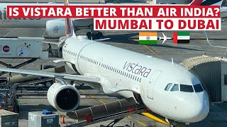 TRIP REPORTVISTARA🇮🇳MumbaiDubai🇦🇪✈️Airbus A321NXPremium economy [upl. by Leamsi]