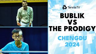 Alexander Bublik Takes On Table Tennis Prodigy  Chengdu 2024 [upl. by Zuliram]