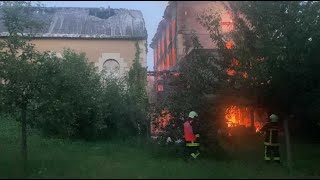 Châtellerault  le moulin du Bien Nourri détruit par un incendie [upl. by Oicram]