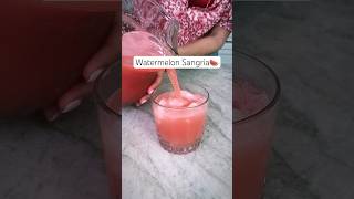 Watermelon Sangria Recipe Ready in 5Minutes sangria watermelon [upl. by Trow]