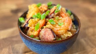 This Cajun Shrimp Rice will take your crockpot game to the next level [upl. by Annua]